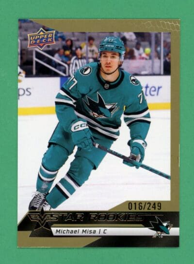 Michael Misa 2025-26 Upper Deck NHL Star Rookies Gold /249 #13